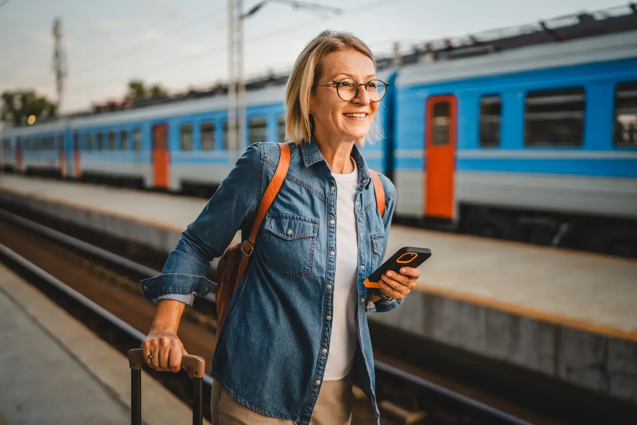 Mature woman in retirement with good health